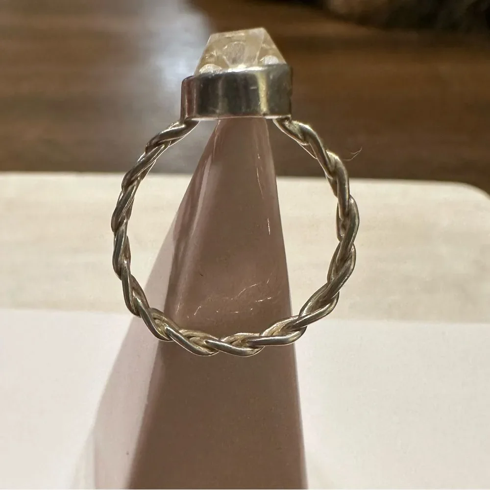 ROPE Band Herkimar Sterling Silver Ring